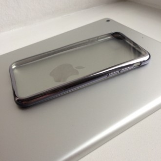 Прозрачные силиконовые чехлы с цветной окантовкой для iPhone  надежно защитят Ва. . фото 4