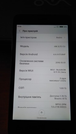 Смартфон  Xiaomi. Модель Redmi 2. 1/8 gb.  2 микро сим (полная поддержка 3g и 4g. . фото 4
