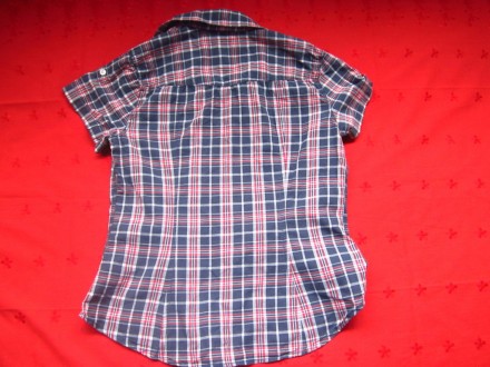 Женская стильная фирменная рубашка,сделано в Бангладеш.ПОГ 46см,длина рубашки по. . фото 9
