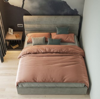 Такая кровать украсит вашу уютную спальню.

Прочный деревянный каркас изготовл. . фото 4