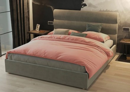 Такая кровать украсит вашу уютную спальню.

Прочный деревянный каркас изготовл. . фото 2