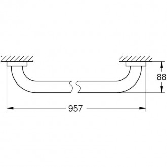 Поручень для ванной Grohe Essentials 40795001. . фото 3