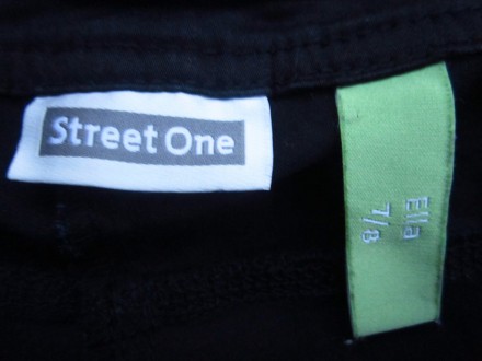 Фирменные стильные чёрные укороченные штаны 7/8, Street One. В отличном состояни. . фото 4