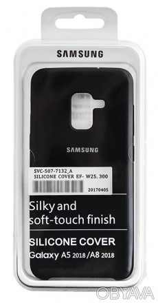 
Накладка на заднюю крышку Soft Case Samsung A8 (2018) A530 dark grey
Тип: Чехол. . фото 1