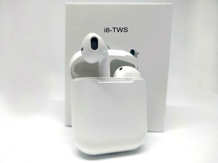 Беспроводные bluetooth наушники TWS с доп станцией HBQ i8 белые
 
Беспроводные b. . фото 2
