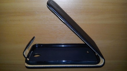 Чехол-флип Lenovo A820 черный матовый с силиконовой основой
Производитель - Leno. . фото 4