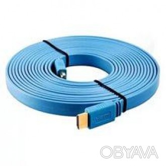 
3 метровый кабель HDMI плоский синий лазурный
Производитель: E-Cable
Тип: Кабел. . фото 1