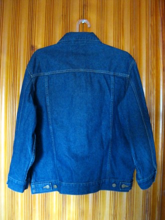 Отличная джинсовая куртка популярного бренда Zantos Clothing, тёмно синего цвета. . фото 3