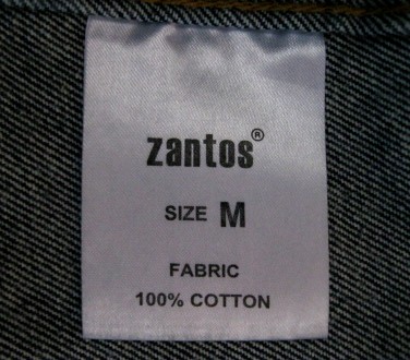Отличная джинсовая куртка популярного бренда Zantos Clothing, тёмно синего цвета. . фото 6