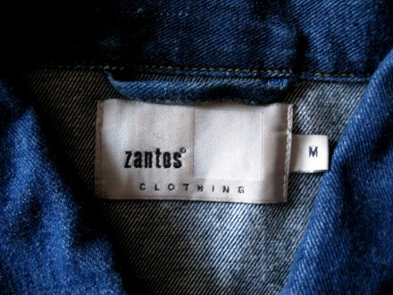 Отличная джинсовая куртка популярного бренда Zantos Clothing, тёмно синего цвета. . фото 5