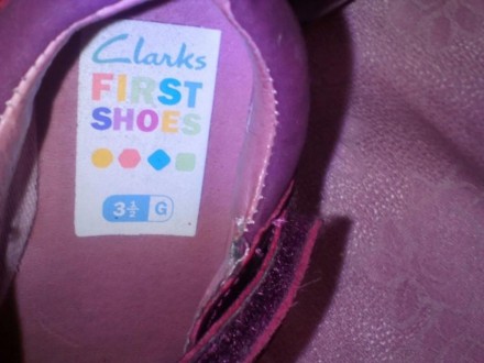 Моднявые нарядные туфельки для принцесы Clarks размер 3.5\13см , по стельке 13см. . фото 4