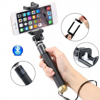 Монопод для selfie!!! (Selfie палка) Bluetooth беспроводной с зарядным устройств. . фото 4