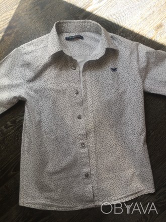 продам рубашку на мальчика, без потёртостей и дефектов, состав котон 97 и эласта. . фото 1