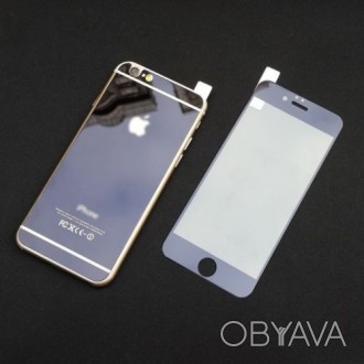 Защитное стекло (2 в 1) для iPhone 6 Spase Gray переднее + заднее 
Тип: Закаленн. . фото 1