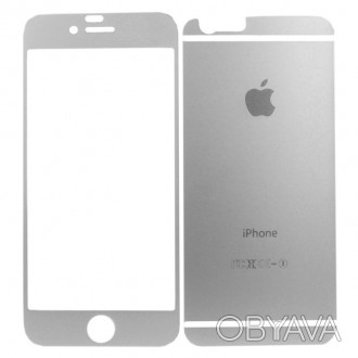 Защитные стекла для iPhone 6 (для экрана и задней панели) серебристые
Защитное с. . фото 1