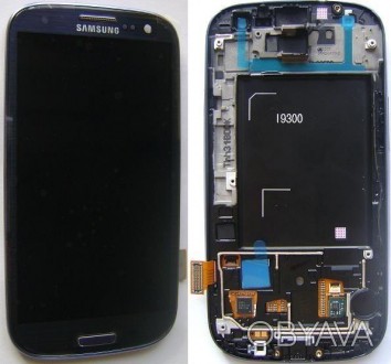 Samsung GT-i9300 Galaxy S3 - дисплей в сборе с сенсором бронзовый с передней пан. . фото 1
