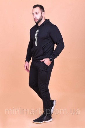 Спортивный мужской черный Adidas
Материал: турецкая двухнитка 
Размеры: 46, 48, . . фото 7