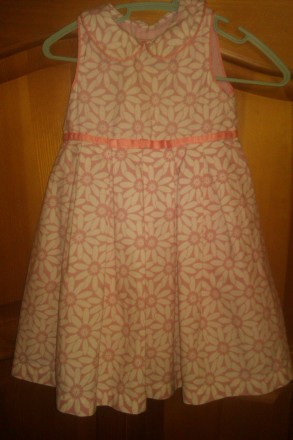 Продам нарядное платье  M&S размер 83 см на 1г-1,6г. И колготки в подарок розовы. . фото 2