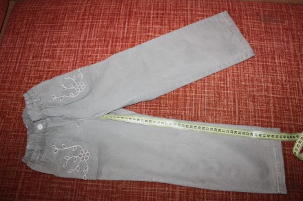 Продам костюмчиком - брюки коттоновые (летний джинс)+ блузка в актуальном "сельс. . фото 8