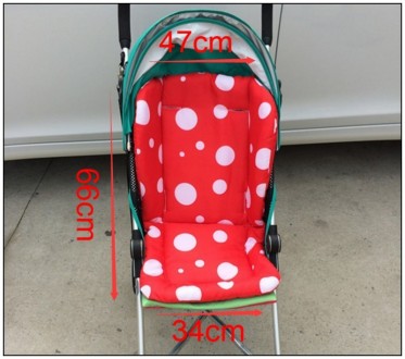 Матрасик-вкладыш в детскую коляску, автокресло, стульчик для кормления, санки, з. . фото 6