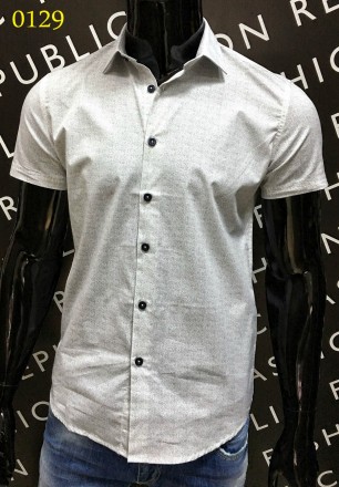 Рубашка мужская с коротким рукавом

Модели выполнены из качественной ткани в о. . фото 6