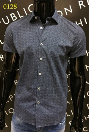 Рубашка мужская с коротким рукавом

Модели выполнены из качественной ткани в о. . фото 5