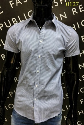 Рубашка мужская с коротким рукавом

Модели выполнены из качественной ткани в о. . фото 4