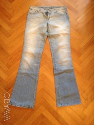 голубые джинсы BENETTON размер S (26 )40 размер в отличном состоянии. . фото 1