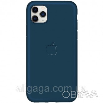 Чехол Silicone Case Full Protective (A) для Apple iPhone 11 Pro (5.8") (Синий / . . фото 1