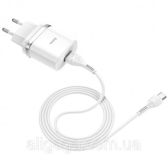 СЗУ Hoco C12Q Smart QC3.0 (1USB/3A) + Type-C (Черный). . фото 4