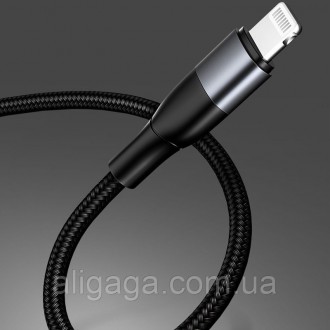 Дата кабель MJEMS US-SJ330 M2 Type-C to Lightning Fast Charging Cable 1.2m (Черн. . фото 4