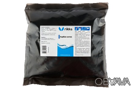Rikka “Карбон актив” - якісне активоване вугілля в гранулах для очищення акваріу. . фото 1