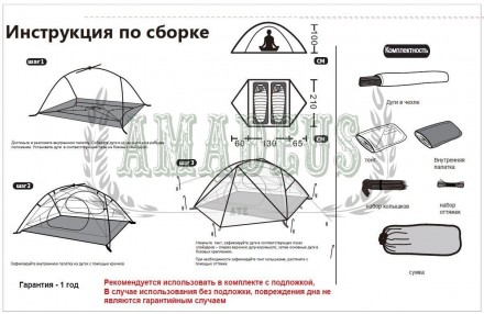 Палатка Tramp Cloud 2 Si TRT-092-GREY светло-серая Обзор о тесте этой палатки в . . фото 3