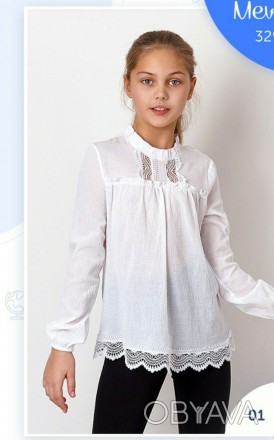 Блуза для дівчинки старшого шкільного віку ТМ Mavis,
3290-01 білого кольру, роз. . фото 1