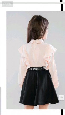 Блузка Suzie Рената арт. 52909-БЛ, персикового кольору.
Блуза з довгим рукавом . . фото 3