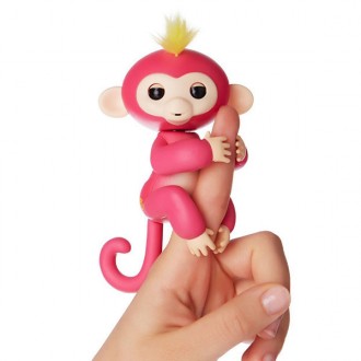 Интерактивная обезьянка Happy Monkey РозоваяИнтерактивная ручная обезьянка - мил. . фото 2