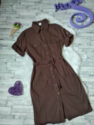Платье сафари женское коричневое
в идеальном состоянии
есть пояс,по бокам карм. . фото 2