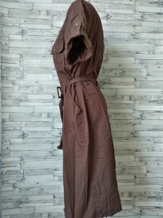 Платье сафари женское коричневое
в идеальном состоянии
есть пояс,по бокам карм. . фото 5