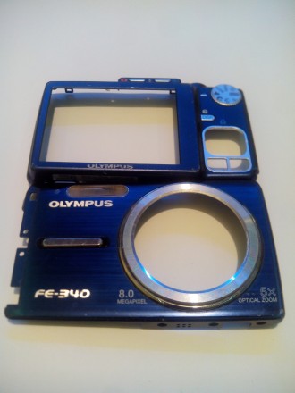 Продаётся корпус на фотоаппарат Olympus FE-340. Ярко синего цвета. Корпус б/у, в. . фото 2