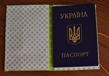 Тканевая обложка на паспорт ручной работы выполнена в стиле скрапбукинг. Ткань о. . фото 3