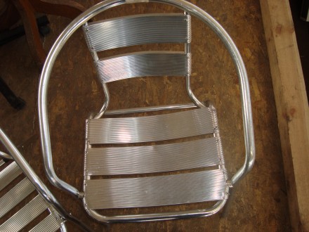 Продаются  стулья алюминиевые  для летних площадок  б/у, серия «Джаз» размеры 58. . фото 2