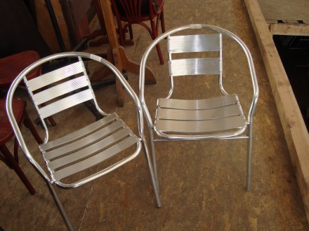 Продаются  стулья алюминиевые  для летних площадок  б/у, серия «Джаз» размеры 58. . фото 3