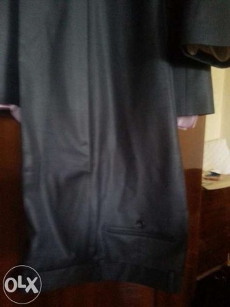 Продам костюм размер 48 рост 5 (185) серо-синий отлив. шерсть.Италия. . фото 3