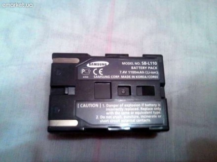 Аккумулятор для видеокамеры Samsung оригинальный
MODEL NO. SB-110 7,4V 1100mAh . . фото 3