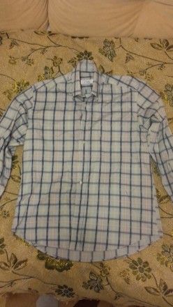 Качественная мужская рубашка светло-синего цвета, состояние новой, подойдет на р. . фото 4