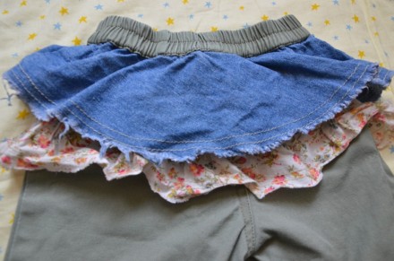 Продам стильный наряд - практичные удобные шорты. Милые рюши в виде юбки придают. . фото 4