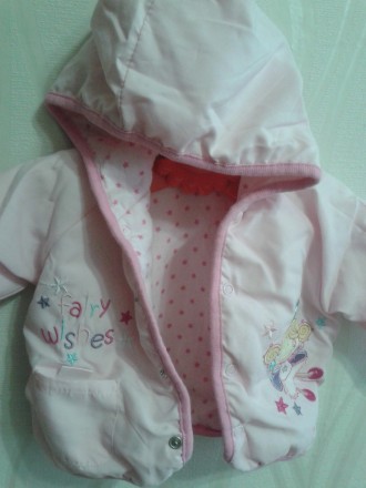 Нежная курточка для девочки, розового цвета. Фирма Baby bear. Очень мягкая, легк. . фото 3