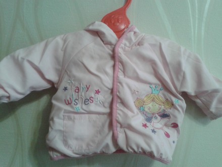 Нежная курточка для девочки, розового цвета. Фирма Baby bear. Очень мягкая, легк. . фото 2