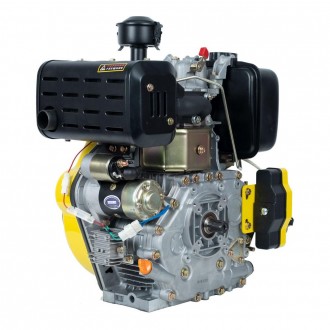 Двигатель дизельный Кентавр ДВУ-420ДШЛЕ (10 л.с.) с электростартером вал под шли. . фото 2