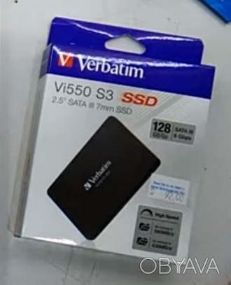 ᐈ Новый SSD-диск 128GB Verbatim SSD Vi550 S3 ᐈ Харьков 830 ГРН -  Компьютерные комплектующие бу на OBYAVA.ua™ №9718377